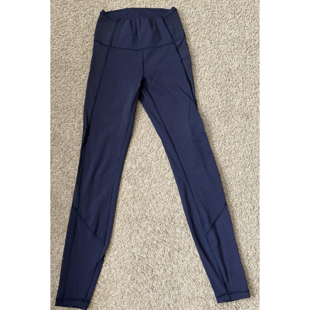 Lululemon Women's Body Con Tight Navy Size‎ 6 Breathable Stretch